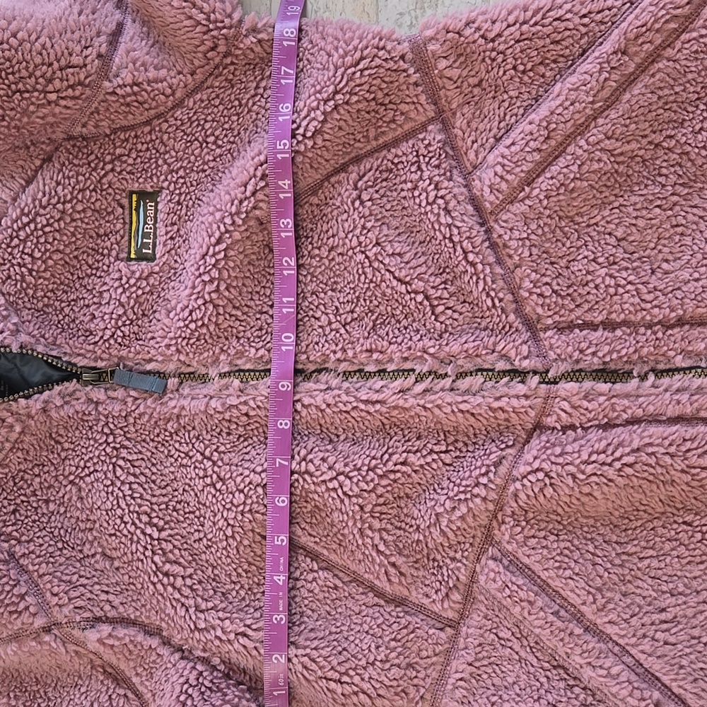 NWT L.L. Bean Sherpa Mountain Pile Fleece Coat Jacket Size Small Petite SP - Picture 7 of 12